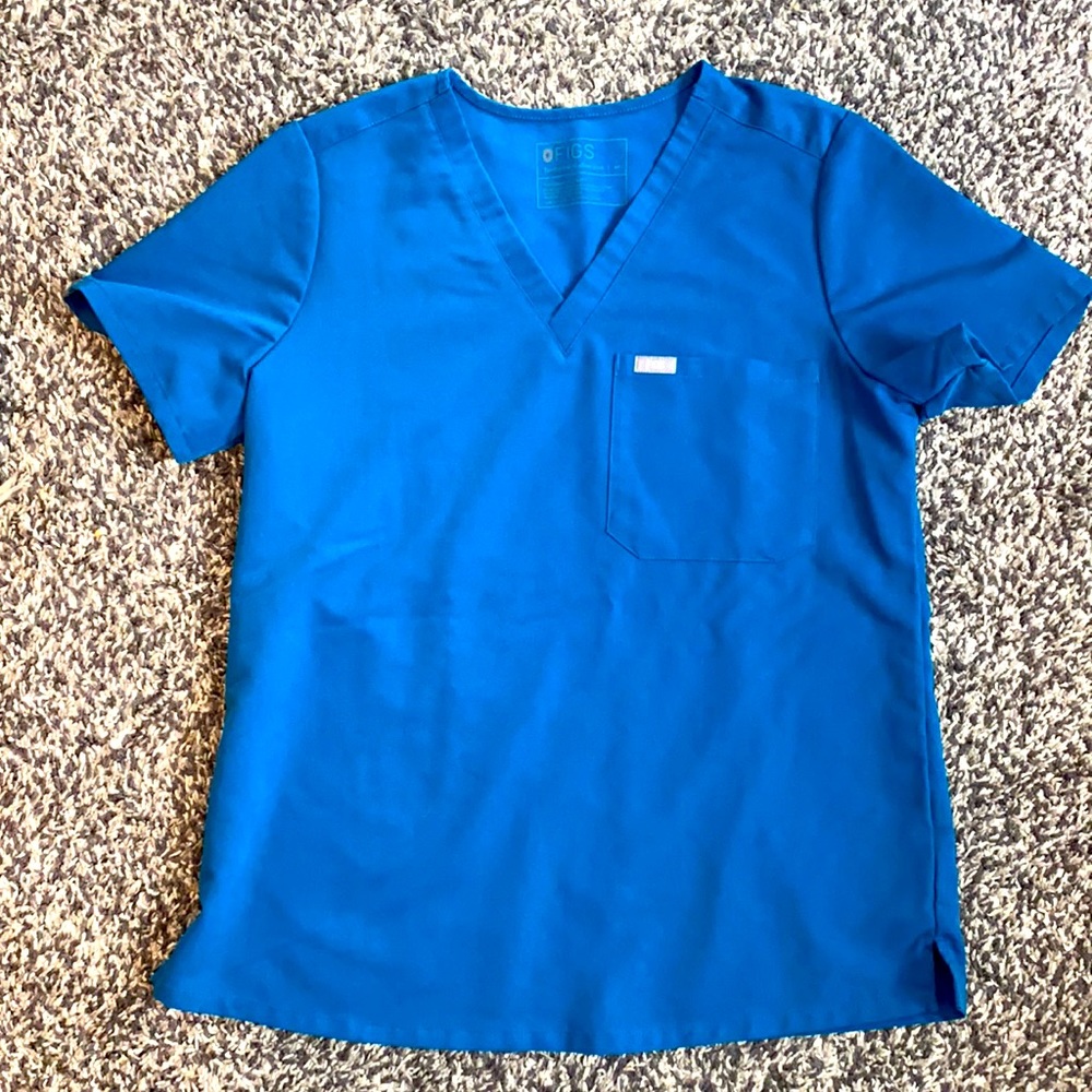 Figs M scrub top Alps blue Catarina one pocket